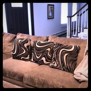 Glam/modern grey/cream/black throw pillows